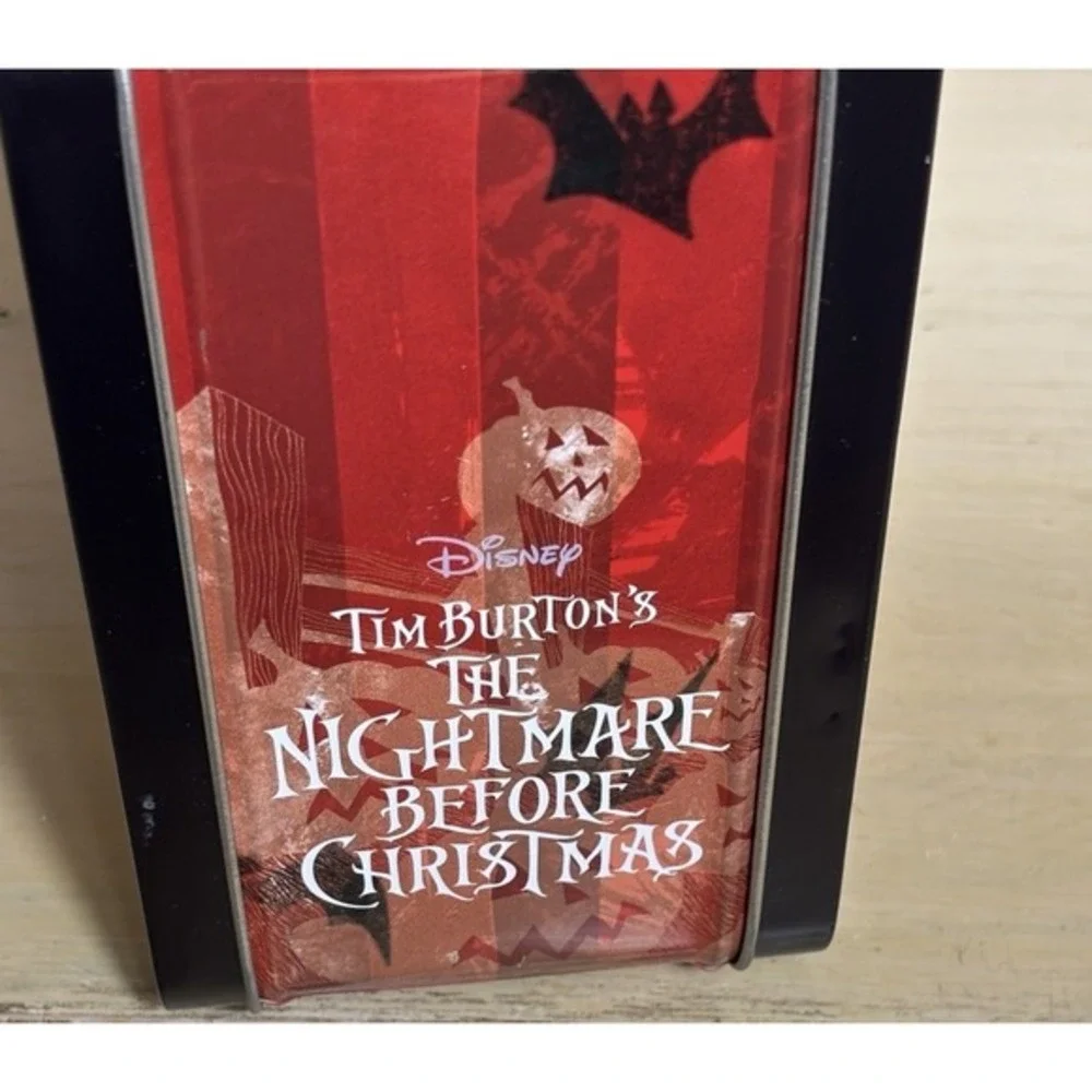 Red Nightmare Before Christmas Metal Lunchbox Jack Skellington By Loungefly Rare
